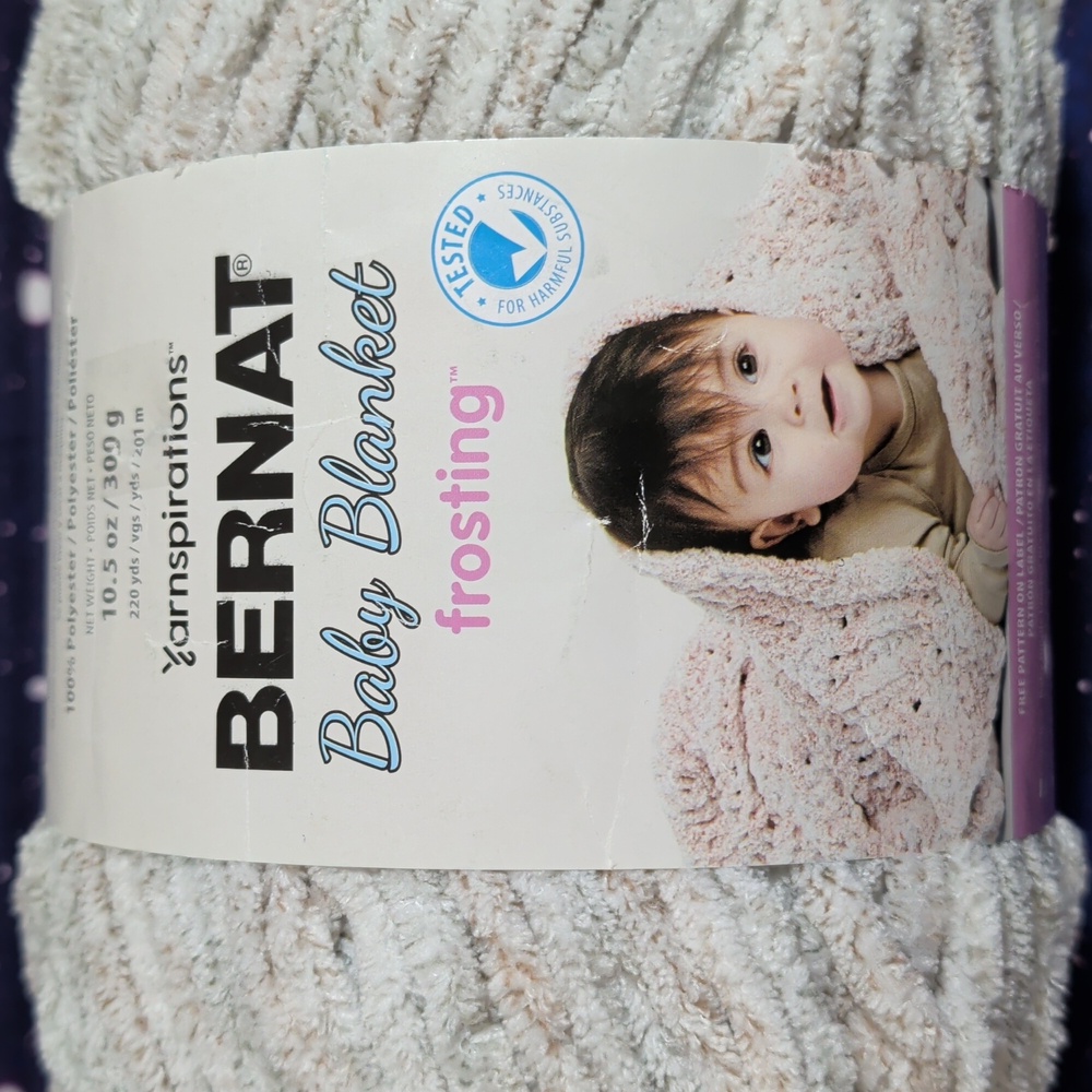 2 Brand New Skeins Bernat Baby Blanket Frosting Yarn SUNDAY TIMES & GOLDEN HOUR - Picture 2 of 10